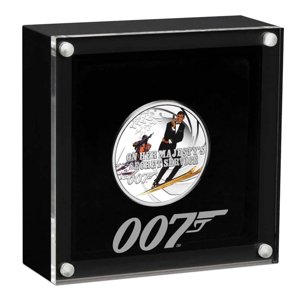Tuvalu 2021 50c James Bond 007 On Her Majesty's Secret Service 1/2oz Silver Coloured Proof Coin