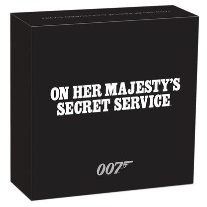 Tuvalu 2021 50c James Bond 007 On Her Majesty's Secret Service 1/2oz Silver Coloured Proof Coin