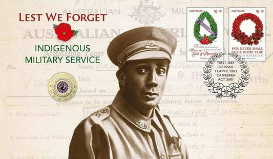 2021 $2 Lest We Forget Indigenous Military Service PNC