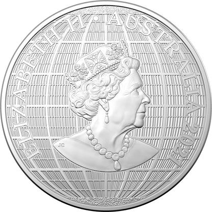 2021 $1 Beneath The Southern Skies 1oz Silver BU Coin