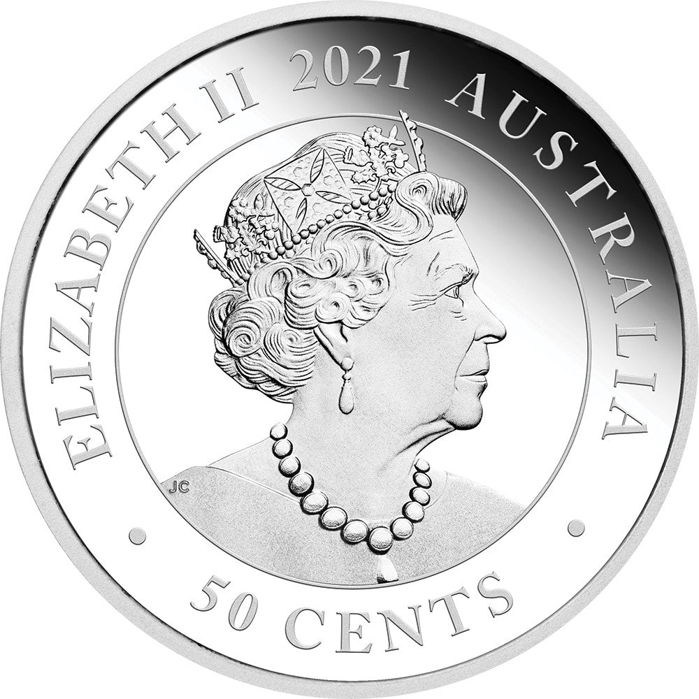 2021 50c Dreaming Down Under Koala 1/2oz Silver Coloured Proof Coin