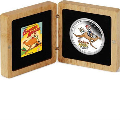 2011 $1 Ginger Meggs 1oz Silver Coloured Proof Coin and Stamp Set