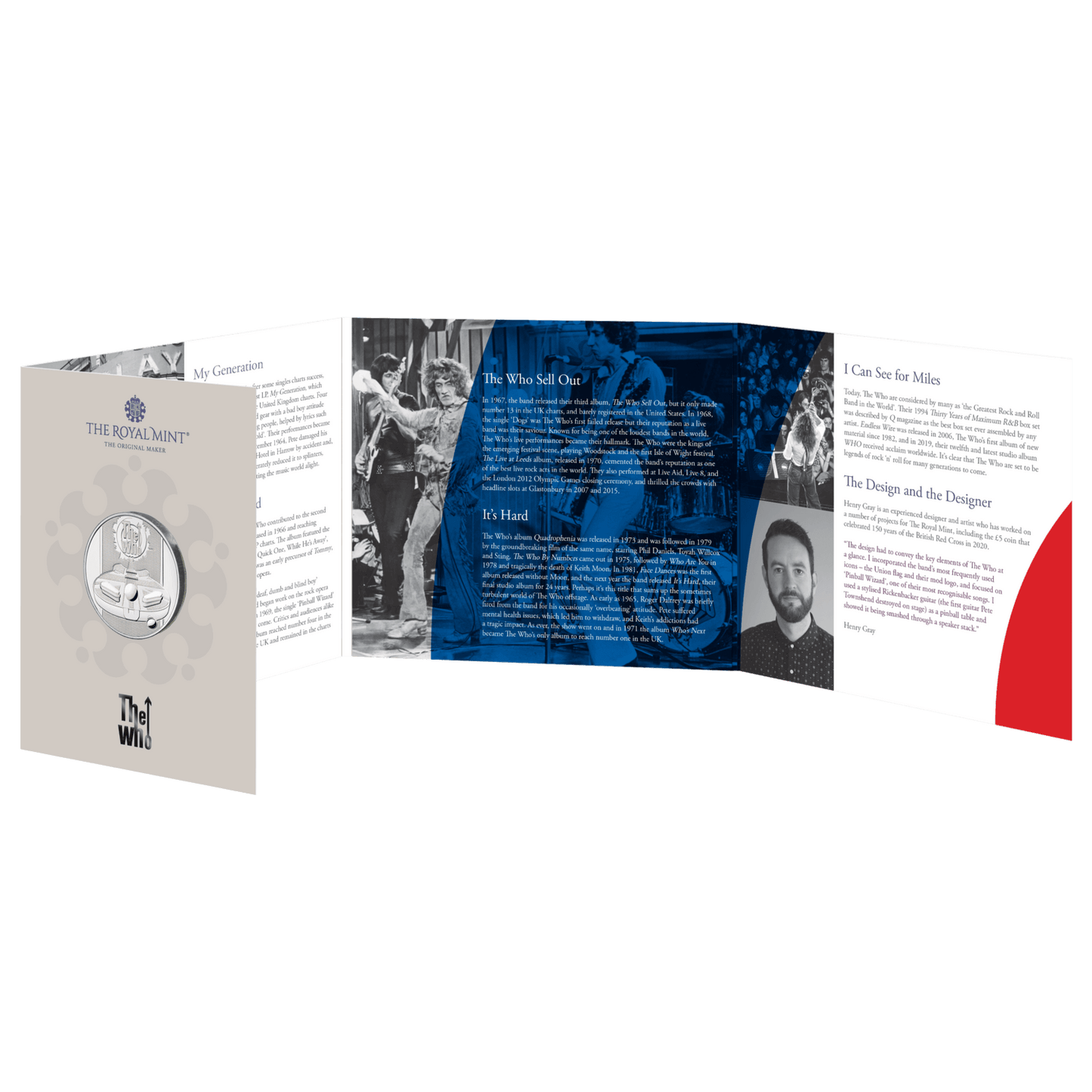 UK 2021 £5 The Who Uncirculated Coin