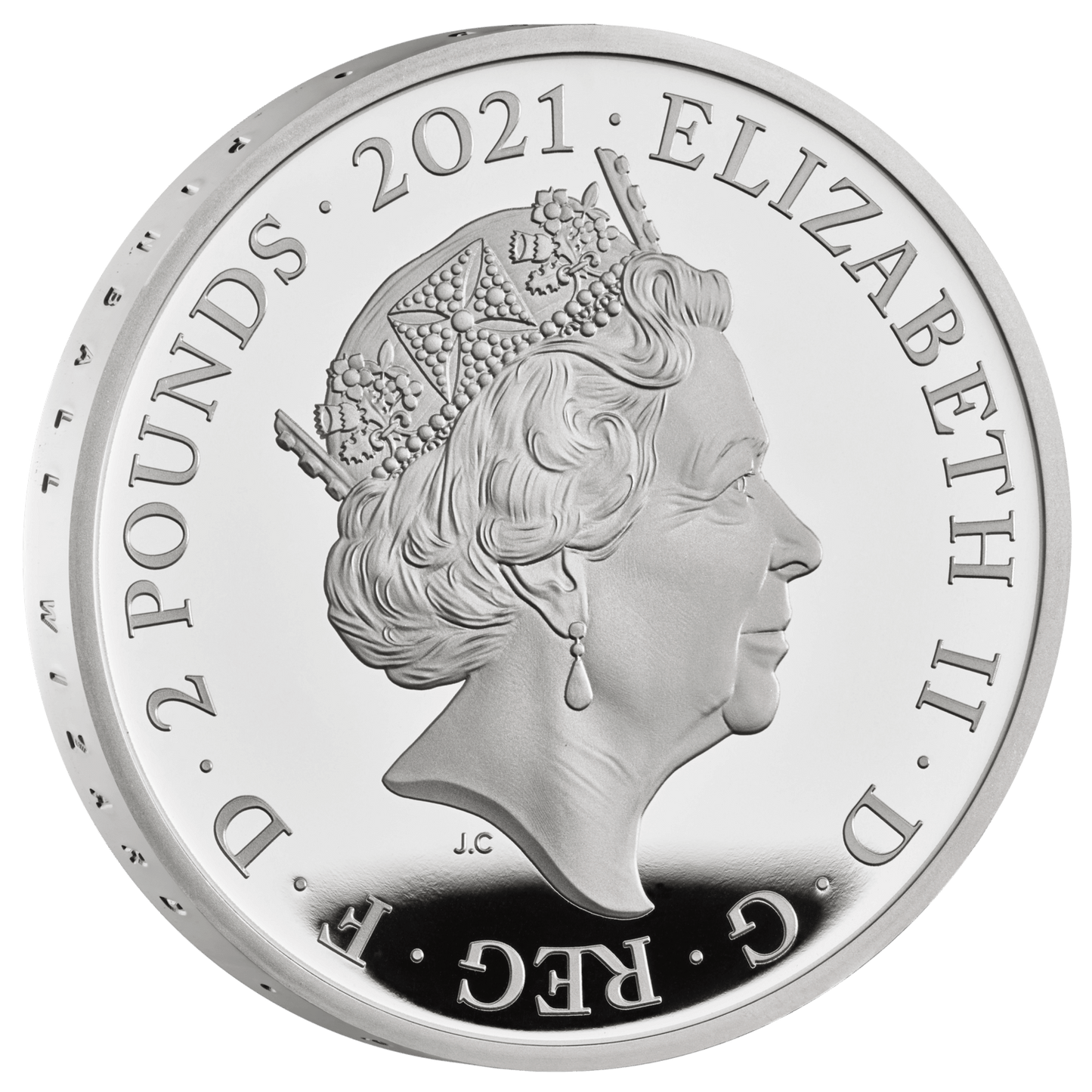 UK 2021 £2 The Who 1oz Silver Coloured Proof Coin
