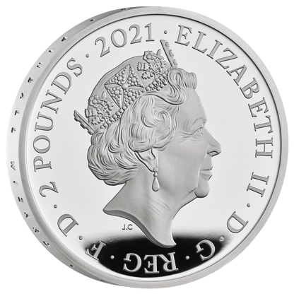 UK 2021 £2 The Who 1oz Silver Coloured Proof Coin