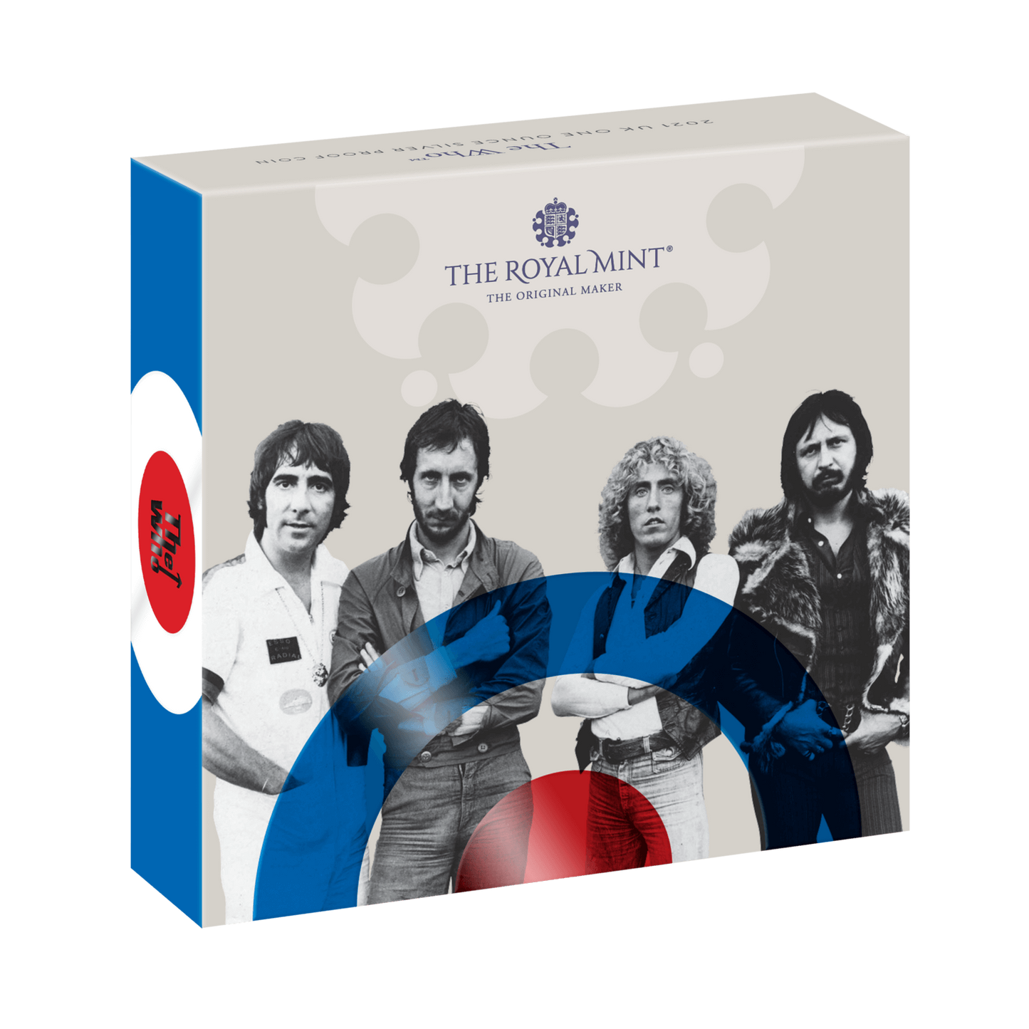 UK 2021 £2 The Who 1oz Silver Coloured Proof Coin