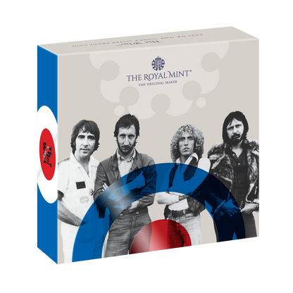 UK 2021 £2 The Who 1oz Silver Coloured Proof Coin