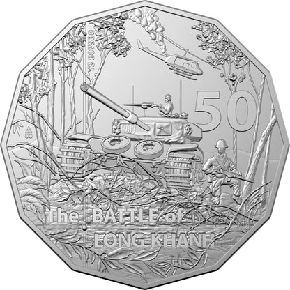 2021 50c Operation Overload 50th Anniversary of The Battle of Long Khanh Uncirculated Coin