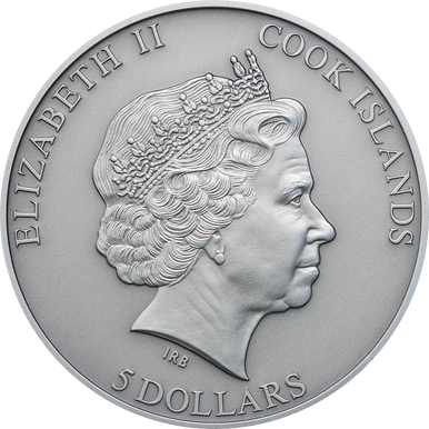 Cook Islands 2015 $5 Stardust of The Universe Chondrite Impact Meteorite NWA 4037 1oz Silver Antiqued Coin