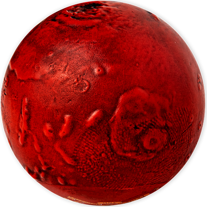 Barbados 2021 $5 Mars Special Edition 1oz Silver Coloured Antiqued Spherical Coin