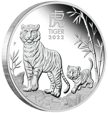 2022 50c Lunar Year of The Tiger 1/2oz Silver Proof Coin