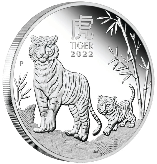 2022 50c Lunar Year of The Tiger 1/2oz Silver Proof Coin