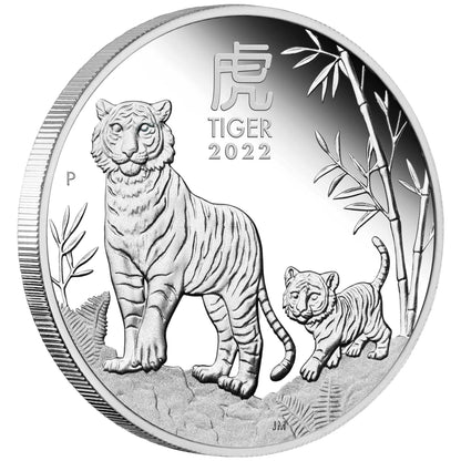 2022 $1 Lunar Year of The Tiger 1oz Silver Proof Coin