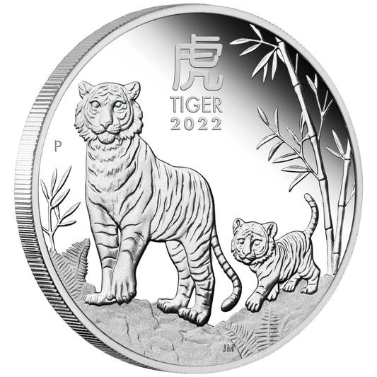 2022 $1 Lunar Year of The Tiger 1oz Silver Proof Coin