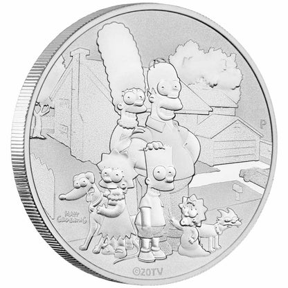 Tuvalu 2021 $1 The Simpsons Family 1oz Silver Uncirculated Coin