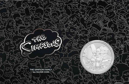 Tuvalu 2021 $1 The Simpsons Family 1oz Silver Uncirculated Coin