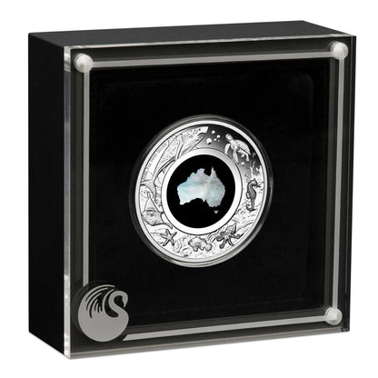 2021 $1 Great Southern Land Mother of Pearl 1oz Silver Proof Coin