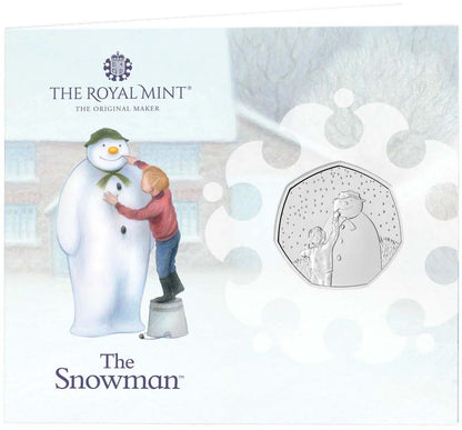 UK 2021 50p The Snowman Uncirculated Coin