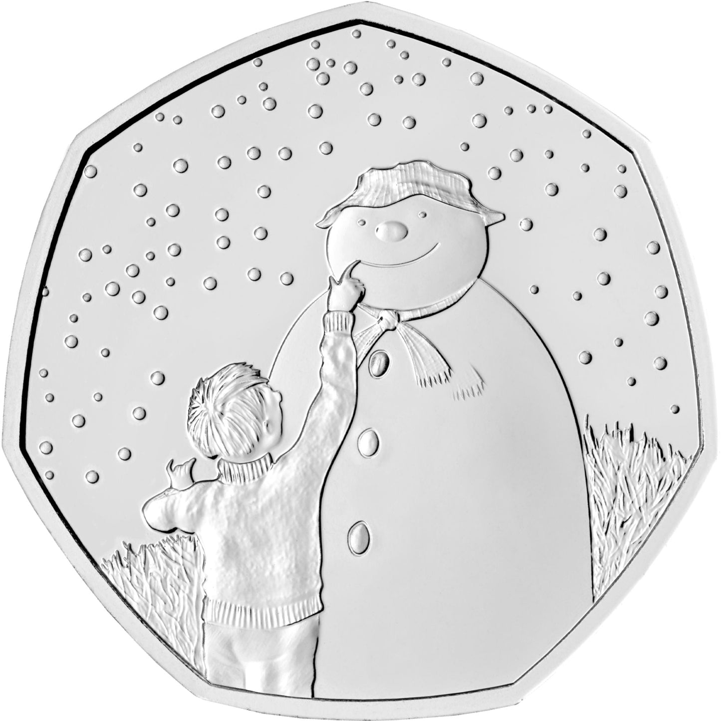 UK 2021 50p The Snowman Uncirculated Coin