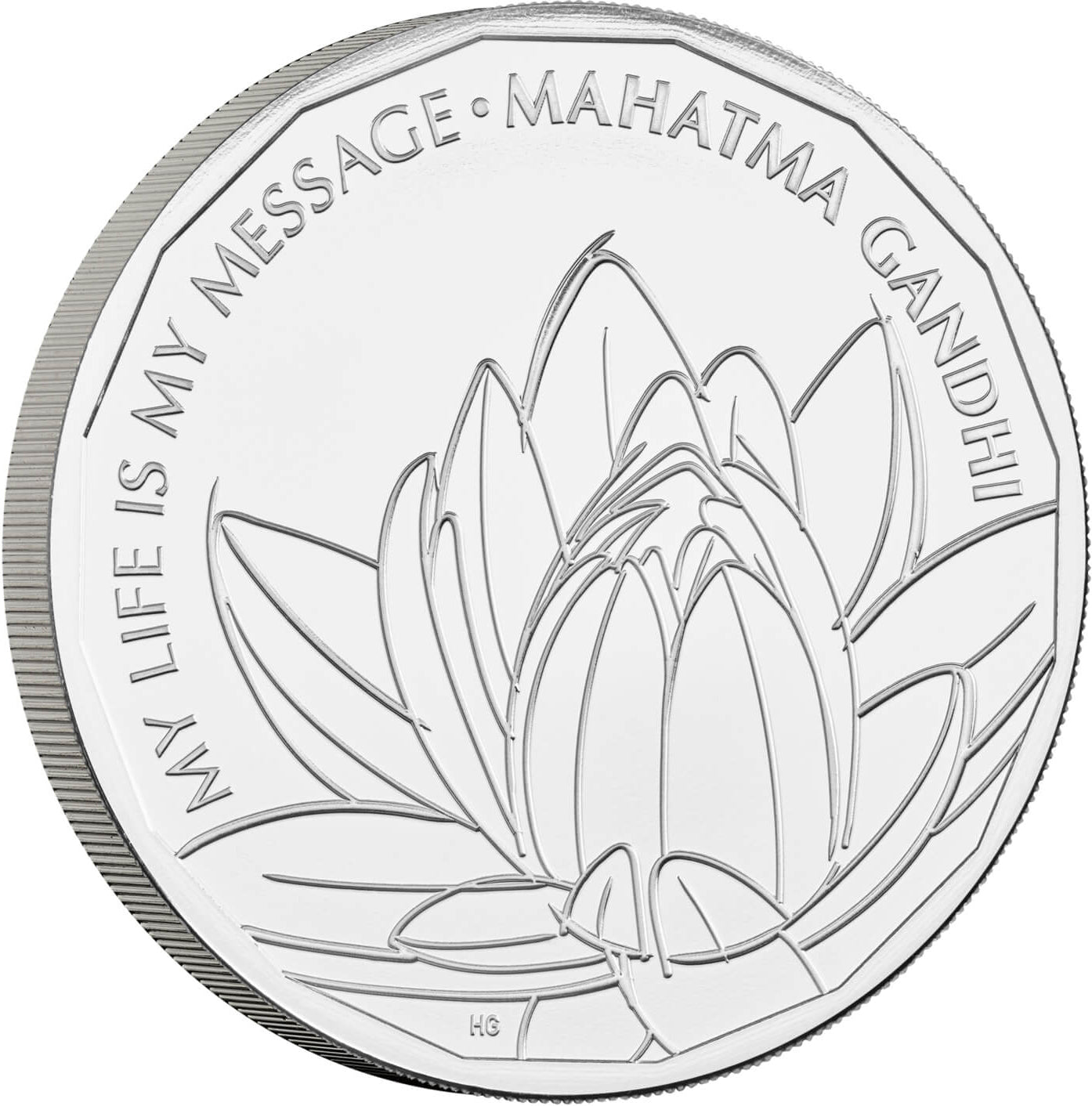 UK 2021 £5 Mahatma Gandhi Uncirculated Coin