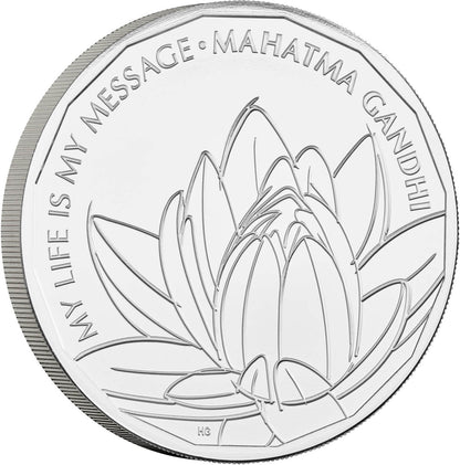 UK 2021 £5 Mahatma Gandhi Uncirculated Coin