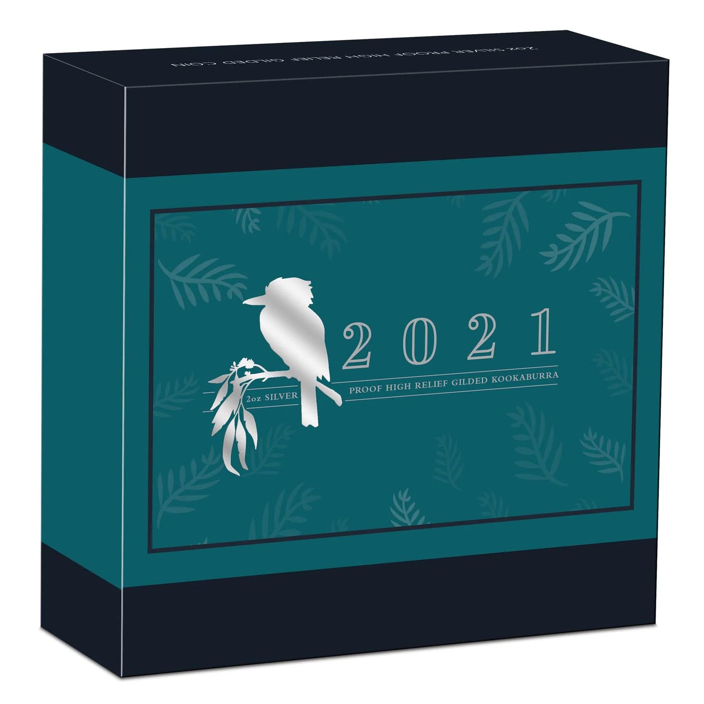 2021 $2 Australian Kookaburra Selectively Gold Plated 2oz Silver High Relief Proof Coin
