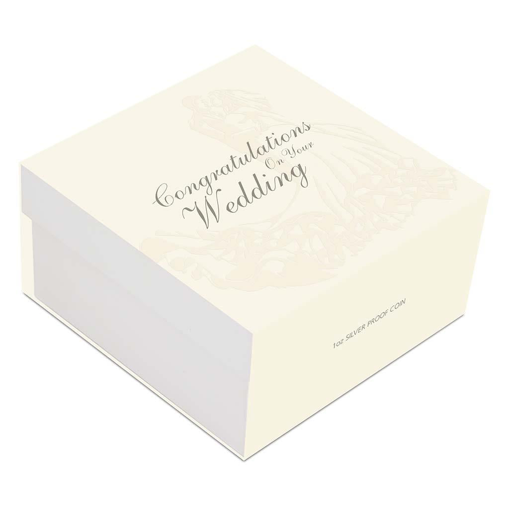 2022 $1 Congratulations On Your Wedding 1oz Silver Proof Coin