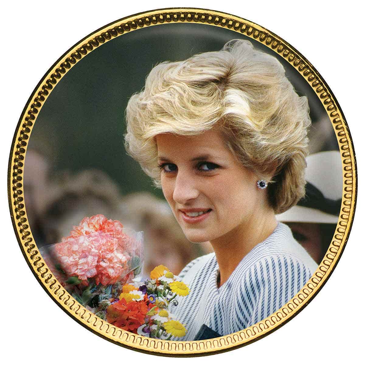 Diana Princess of Wales Enamel Penny 9 Coin Collection