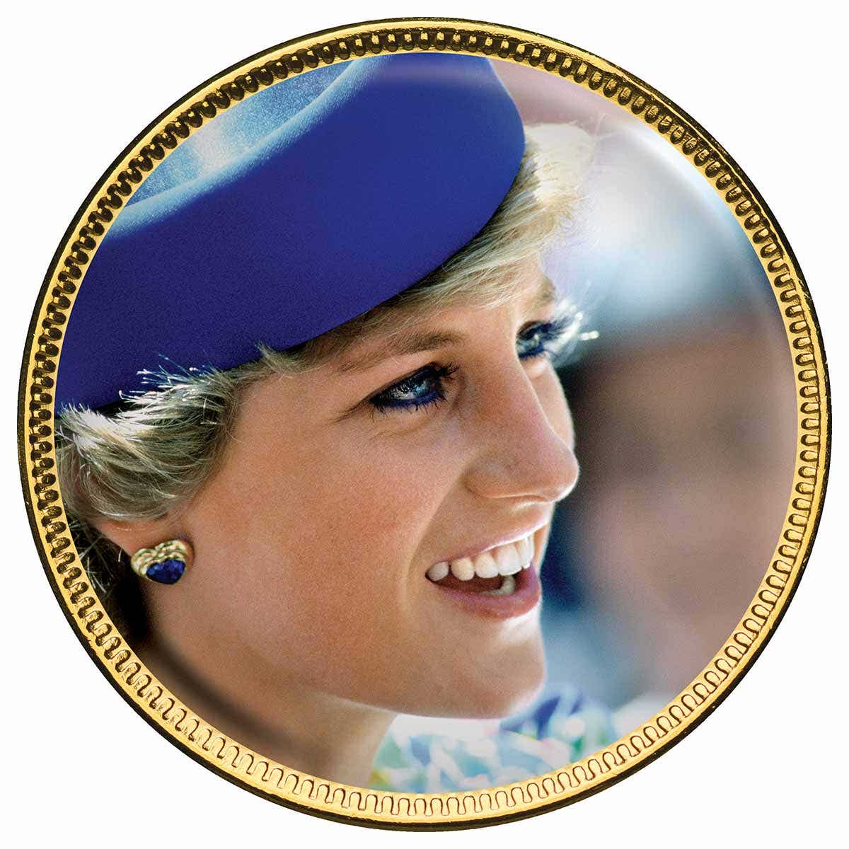 Diana Princess of Wales Enamel Penny 9 Coin Collection