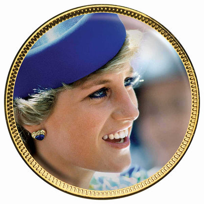 Diana Princess of Wales Enamel Penny 9 Coin Collection