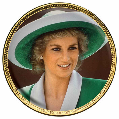 Diana Princess of Wales Enamel Penny 9 Coin Collection