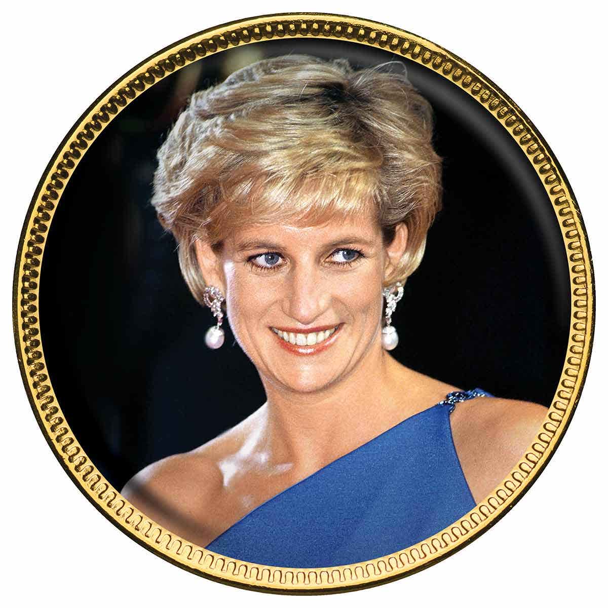 Diana Princess of Wales Enamel Penny 9 Coin Collection