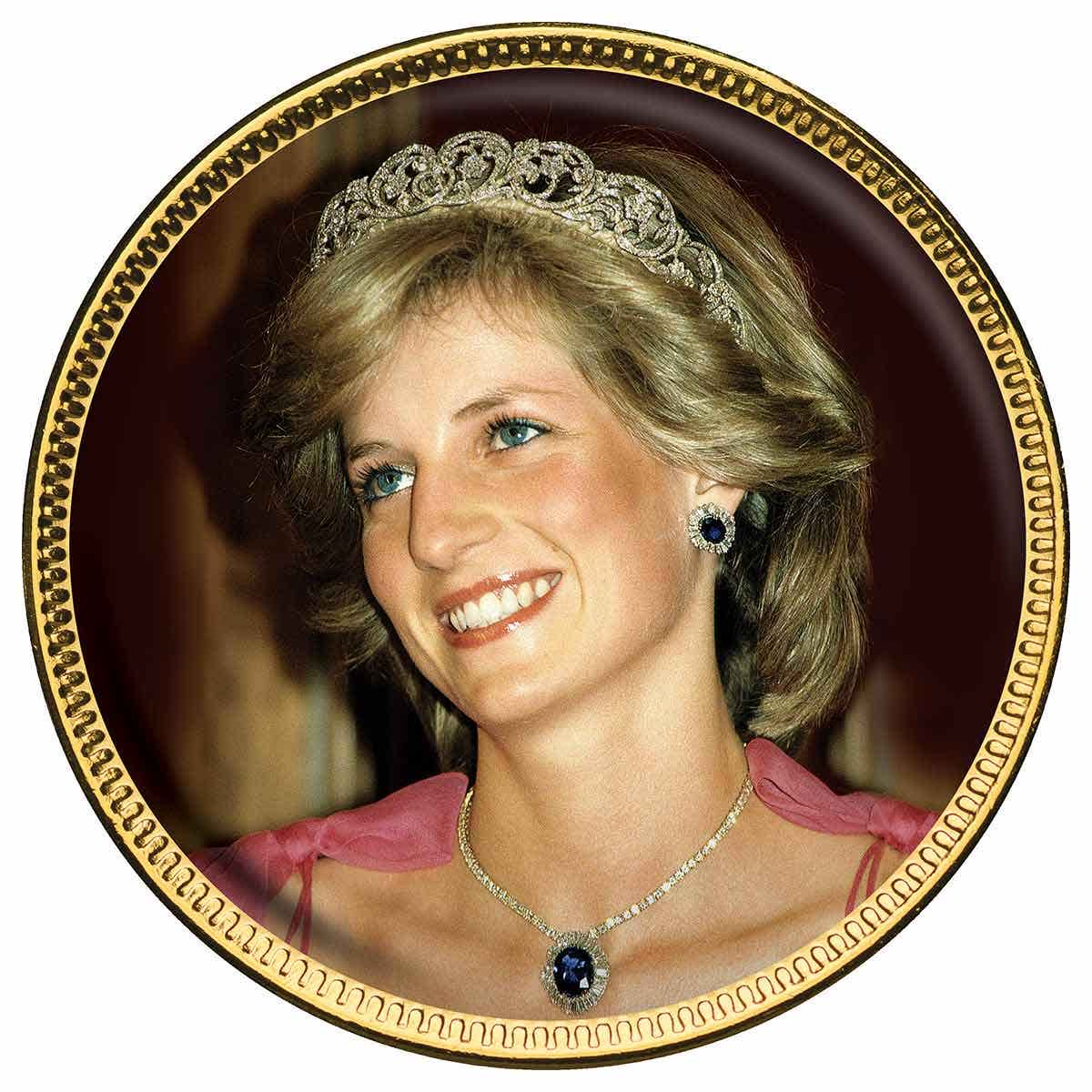 Diana Princess of Wales Enamel Penny 9 Coin Collection