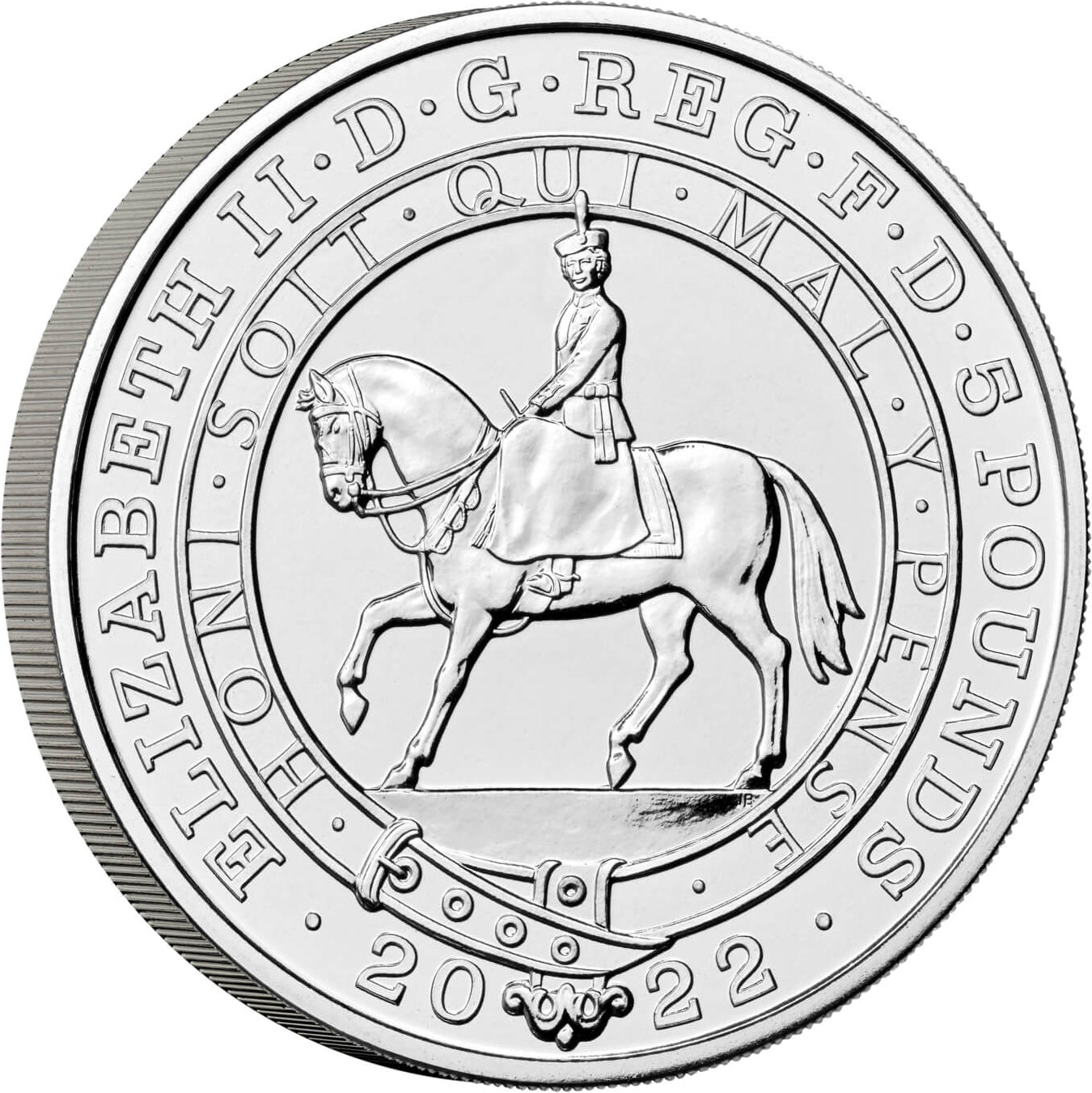 UK 2022 £5 The Platinum Jubilee of Her Majesty The Queen Uncirculated Coin