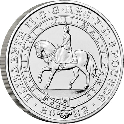 UK 2022 £5 The Platinum Jubilee of Her Majesty The Queen Uncirculated Coin
