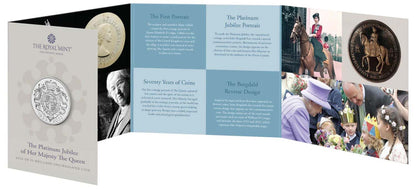 UK 2022 £5 The Platinum Jubilee of Her Majesty The Queen Uncirculated Coin