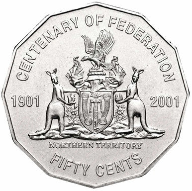 2001 Centenary of Federation Northern Territory 3 Coin Territory Uncirculated Set