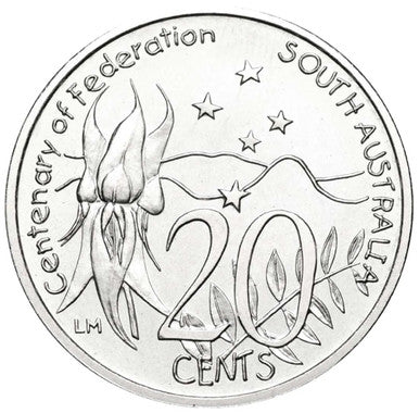 2001 Centenary of Federation South Australia 3 Coin State Uncirculated Set