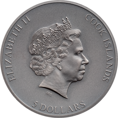 Cook Islands 2021 $5 Trapped Trap Attack 1oz Silver High Relief Antiqued Coin