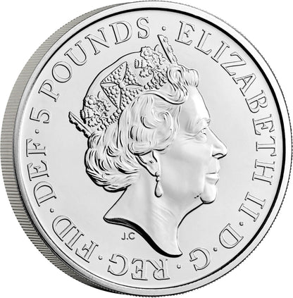 UK 2022 £5 The Royal Tudor Beasts The Lion of England Uncirculated Coin