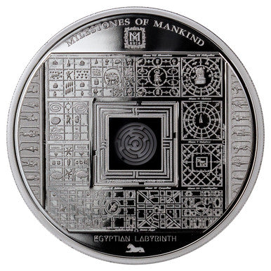 Cook Islands 2016 $10 Milestones of Mankind Egyptian Labyrinth Silver Proof Coin