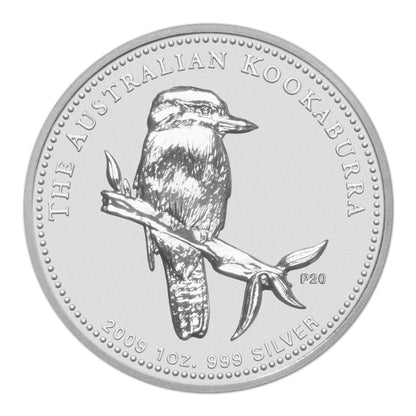 2009 $1 Australian Kookaburra 20th Edition 1oz Silver BU 20 Coin Set