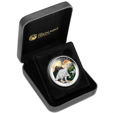 2015 $1 Australian Age of Dinosaurs Muttaburrasaurus 1oz Silver Coloured Proof Coin
