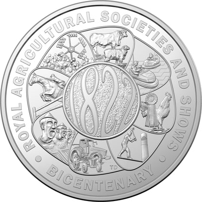 2022 $5 Bicentenary of Royal Agricultural Societies & Shows 1oz Silver Proof Coin