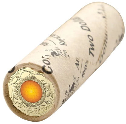 2022 $2 Australian Honey Bee Coloured Uncirculated Mint Roll