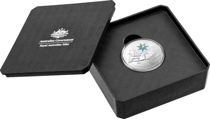 2022 $1 Australian Commonwealth Games Team 1/2oz Silver Coloured Uncirculated Coin
