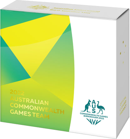 2022 $1 Australian Commonwealth Games Team 1/2oz Silver Coloured Uncirculated Coin
