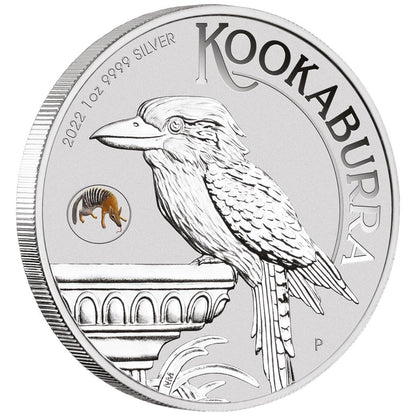 2022 $1 ANDA Perth Australian Kookaburra 'Numbat' Privy Mark 1oz Silver Uncirculated Coin