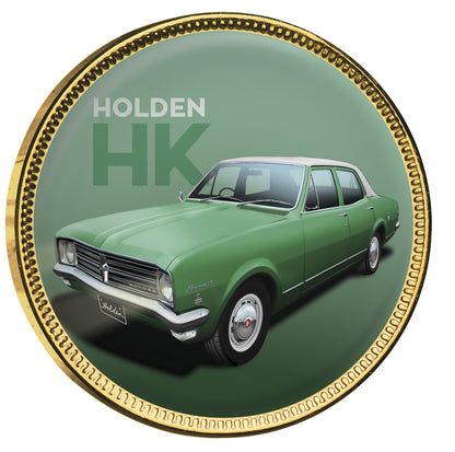 Holden Heritage V2 Gold Plated Enamel Penny 7 Coin Collection
