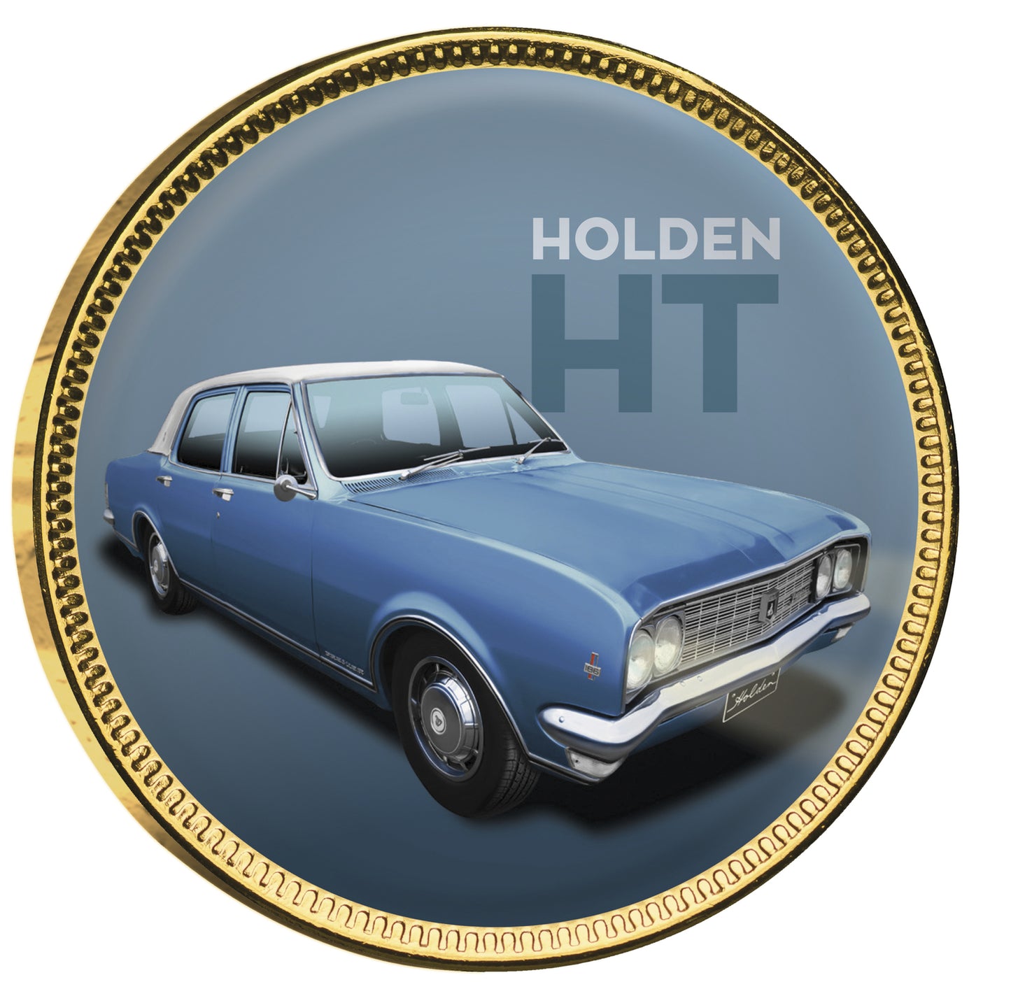 Holden Heritage V2 Gold Plated Enamel Penny 7 Coin Collection